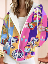 Load image into Gallery viewer, Women Zip Up Hoodie | Cartoon Casual Outfit
