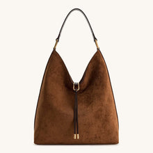 Load image into Gallery viewer, Women,  Suede Large Capacity Crossbody Bucket Bag
