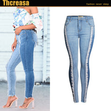 Load image into Gallery viewer, Fashion Tassel Slim  Butt Lift Skinny Jeans For Women
