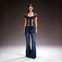Load image into Gallery viewer, Retro Slim Fit Stretch Flared Jeans Pants for Women Long Pants
