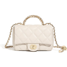 Load image into Gallery viewer, Metal chain diamond grid handbag
