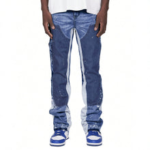 Load image into Gallery viewer, Men Straight Leg Layered Patchwork Stylish Casual Jeans
