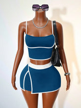 Load image into Gallery viewer, Two Piece Vest and Hip Skirt Set
