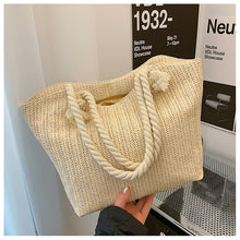 Load image into Gallery viewer, Straw Woven  Single Shoulder Tote Bag
