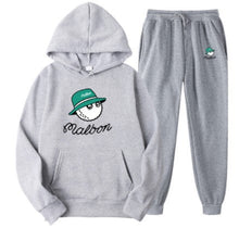 Load image into Gallery viewer, Men Golf Casual Sport Fleece Lined Hooded Sweatshirt Tracksuit Set
