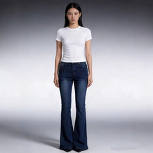 Load image into Gallery viewer, Retro High-Waisted Flared Slim-Fitting, Stylish Jeans
