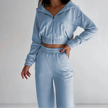 Load image into Gallery viewer, Hooded Casual Sweatshirt Set for Women, Two-Piece
