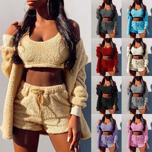 Load image into Gallery viewer, Women's autumn and winter new home clothing casual suit jacket shorts vest
