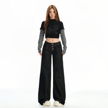 Load image into Gallery viewer, Low Waist Short Rise Straight Leg Jeans Women
