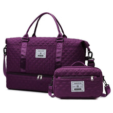Load image into Gallery viewer, Checkered Dry-Wet Separation Sports Tote Bag
