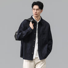 Load image into Gallery viewer, High Street Raw Denim Long Sleeve Collar Shirt
