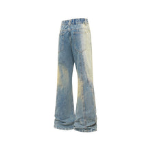 Load image into Gallery viewer, Gradient Distressed Wide Leg Flared Jeans Men Casual Pants
