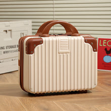 Load image into Gallery viewer, Vintage Luggage Mini Makeup Case 14-Inch Carry-On Bag
