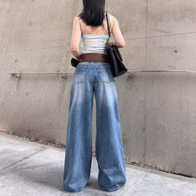 Load image into Gallery viewer, Loose Wide-Leg Straight Cut Jeans for Women
