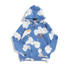Load image into Gallery viewer, Kanye Blue Sky and White Clouds Tie Dyed Oversized Hoodie
