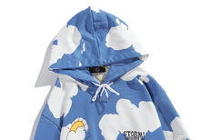 Load image into Gallery viewer, Kanye Blue Sky and White Clouds Tie Dyed Oversized Hoodie
