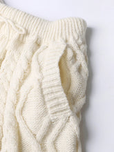 Load image into Gallery viewer, Solid Knitting Two Piece Sets For Women Turtleneck Loose Long Sleeve Sweater High Waist Shorts Casual Set Female
