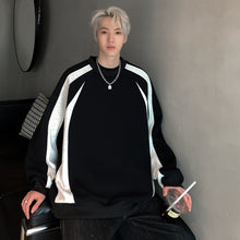 Load image into Gallery viewer, Striped patchwork hoodie for men in spring and autumn
