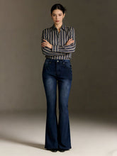 Load image into Gallery viewer, Retro High-Waisted Flared Slim-Fitting, Stylish Jeans
