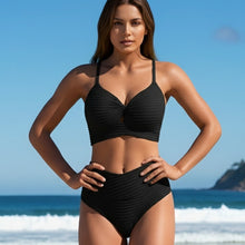 Lade das Bild in den Galerie-Viewer, Twisted Hollow High Waist Split Swimsuit
