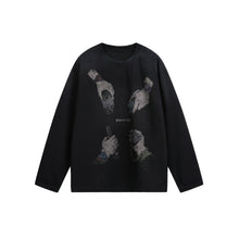 Load image into Gallery viewer, Long Sleeve Loose Fit Waffle Knit T-Shirt
