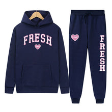 Load image into Gallery viewer, Punk Rock Street Style Hoodie Sweatshirt Two-Piece Set
