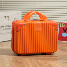 Load image into Gallery viewer, Vintage Luggage Mini Makeup Case 14-Inch Carry-On Bag
