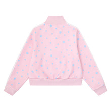 Load image into Gallery viewer, Pink Blue Star Youth Love Wings Embroidered Stand up Collar Coat
