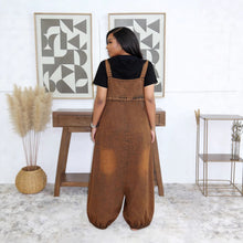Load image into Gallery viewer, Spring Summer Casual Loose Slant Pocket Lantern Denim Overalls
