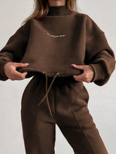 Load image into Gallery viewer, Women's Printed Hoodie Set, Two-Piece Outfit

