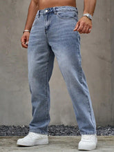 Load image into Gallery viewer, Washed Vintage Blue Denim Pants for Men,
