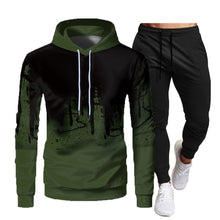 Load image into Gallery viewer, Men's  Athletic Casual 2-Piece Set Hooded Sweatshirt and Long Pants

