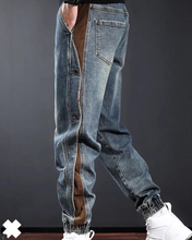 Load image into Gallery viewer, American-style Heavy New Patchwork Jeans
