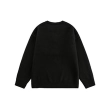 Load image into Gallery viewer, Loose Knit Sweater for Men Solid Color V-Neck Pullover
