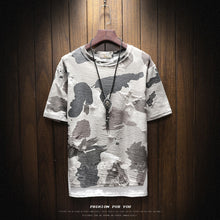 Load image into Gallery viewer, Brand Clothing spring Men design Tshirt short Sleeve Tactical Camouflage T-shirt  masculina tshirt Military broken T shirt
