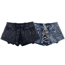 Load image into Gallery viewer, Wash and make old tied jeans for women
