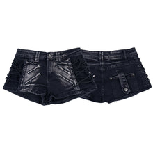 Load image into Gallery viewer, Strap zipper low waisted jeans for women
