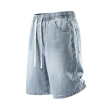 Load image into Gallery viewer, Ice Silk Denim Shorts Men's Five-Quarter Pants
