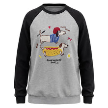 Load image into Gallery viewer, Cartoon sausage dog plush hoodie for women
