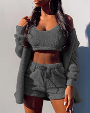 Load image into Gallery viewer, Women's autumn and winter new home clothing casual suit jacket shorts vest
