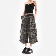 Load image into Gallery viewer, Camouflage Cargo Shorts for Women
