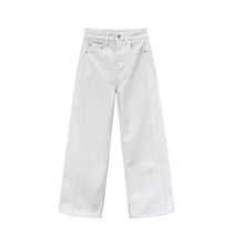 Load image into Gallery viewer, Wide-Leg Jeans Women Loose Drape Straight Leg Cut Pants
