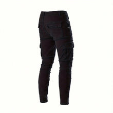 Load image into Gallery viewer, Men's Skinny Jeans with Washed Finish, Retro Design, Versatile Fit
