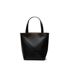 Load image into Gallery viewer, Large capacity single shoulder geometric splicing folding bucket bag
