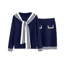 Load image into Gallery viewer, Knitted two-piece set skirt for women
