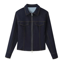 Load image into Gallery viewer, Denim jacket+denim women's clothing
