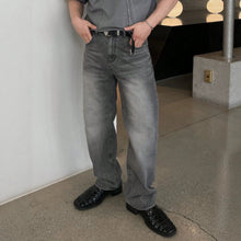Load image into Gallery viewer, Design Sense Casual Pants for Men Summer Washed Grey Vintage Denim Jeans
