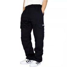 Cargar imagen en el visor de la galería, Pantalones deportivos para hombre con cintura elástica
