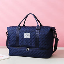 Load image into Gallery viewer, Checkered Dry-Wet Separation Sports Tote Bag
