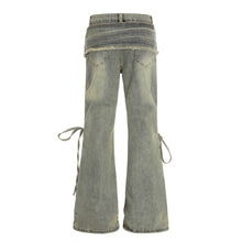 Load image into Gallery viewer, Hot girl splicing micro flared jeans for women
